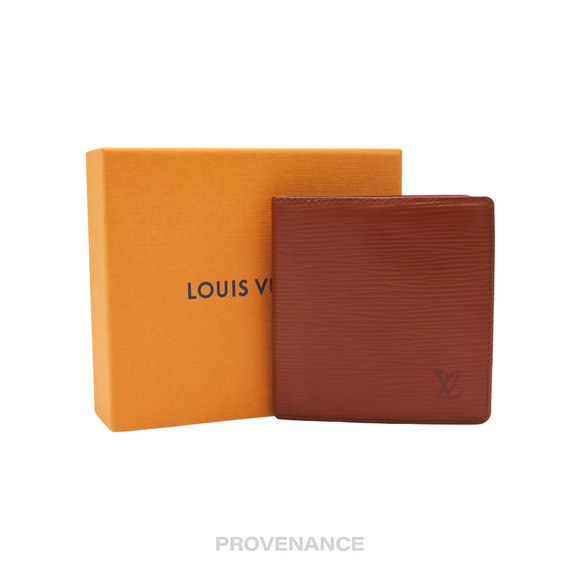 🔴 Louis Vuitton 6CC Bifold Wallet - Fawn Epi Leather - Picture 1 of 10